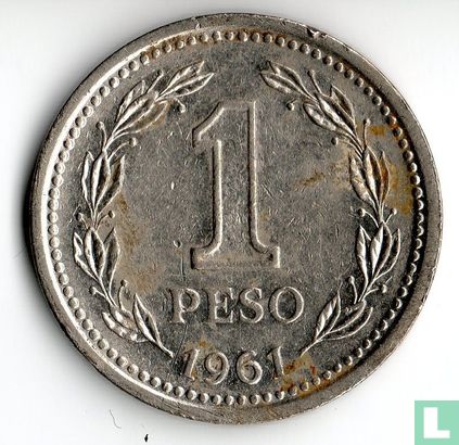 Argentina 1 peso 1961 - Image 1