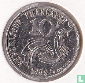 Frankreich 10 Franc 1986 - Bild 1
