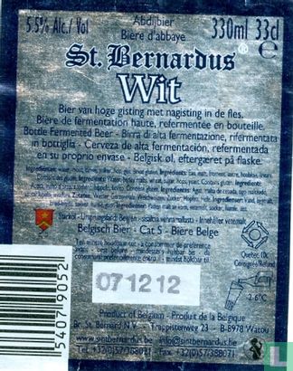 St. Bernardus Wit - Afbeelding 2