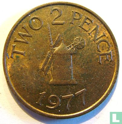 Guernsey 2 pence 1977 - Image 1