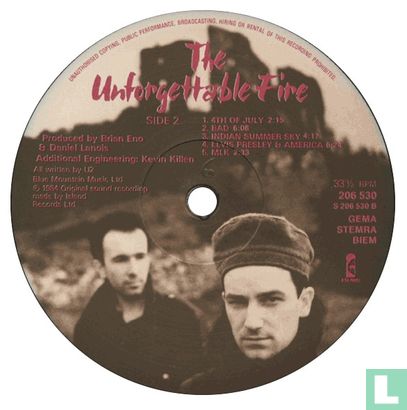 The Unforgettable Fire  - Afbeelding 2