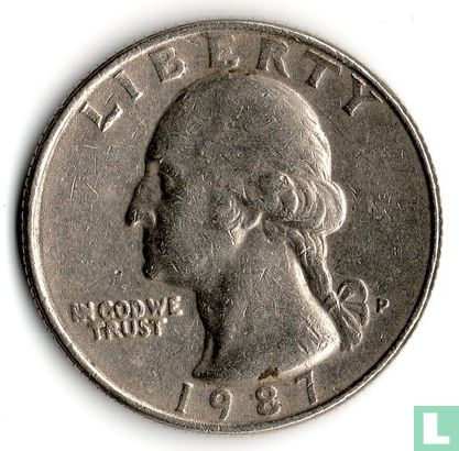 États-Unis ¼ dollar 1987 (P) - Image 1