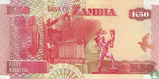 Zambie 50 Kwacha 2003 - Image 2