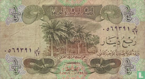 Iraq 1 / 4 Dinar - Image 1