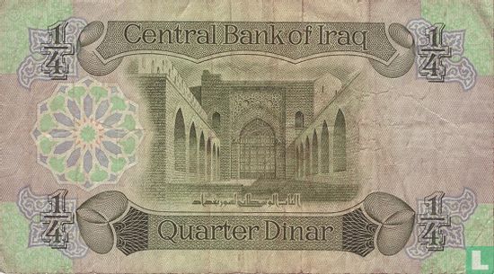 Irak 1/4 Dinar - Afbeelding 2