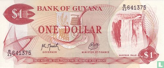 Guyana 1 Dollar ND (1992) - Image 1