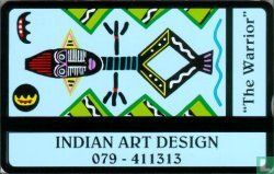 Indian Art Design "The Warrior" - Afbeelding 1