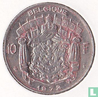 Belgium 10 francs 1972 (FRA) - Image 1