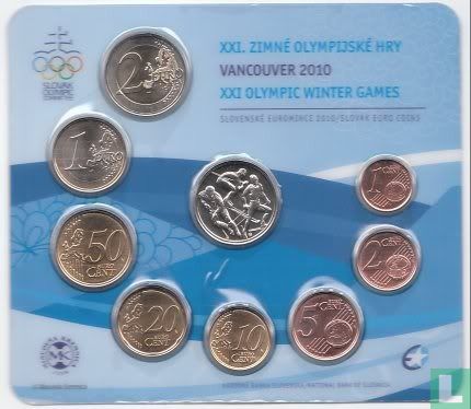 Slovakia mint set 2010 "Olympic Winter Games in Vancouver" - Image 3