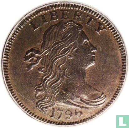 États-Unis 1 cent 1796 (Draped bust - type 3) - Image 1