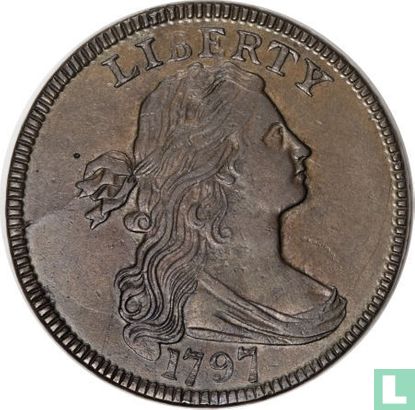 United States 1 cent 1797 (type 2) - Image 1