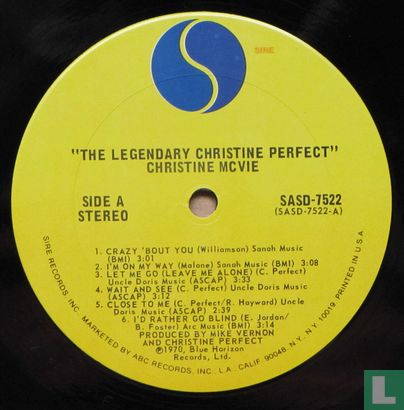 The legendary Christine Perfect album - Afbeelding 3