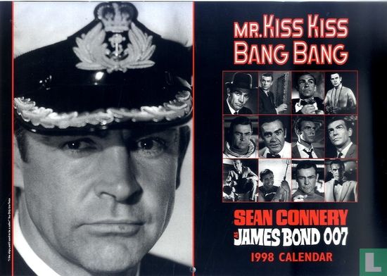 Mr. Kiss Kiss Bang Bang Sean Connery James Bond 007 1998 Calendar - Image 2
