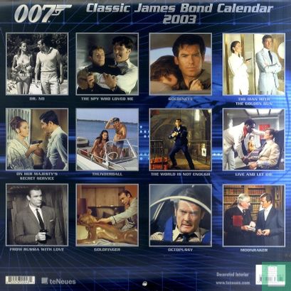 Classic James Bond Calendar 2003 - Image 2