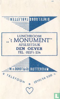 Lunchroom " 't Monument"