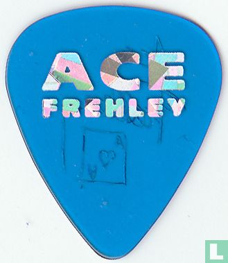 Ace Frehley gitaarplectrum transparant blauw - Afbeelding 2