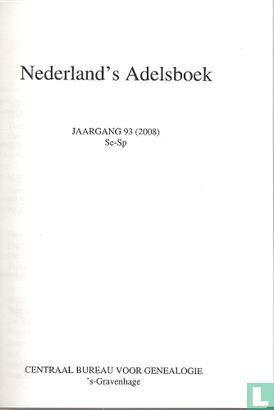 Nederland's adelsboek 93e jaargang: Se-Sp (2008) - Image 3