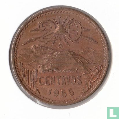 Mexiko 20 Centavos 1956 - Bild 1