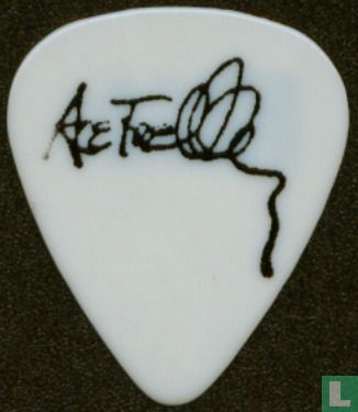 Kiss - Ace Frehley gitaarplectrum wit - Afbeelding 1
