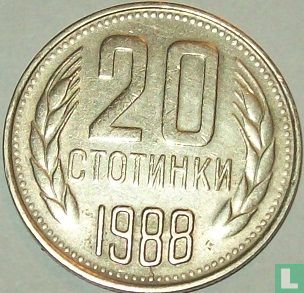 Bulgarije 20 stotinki 1988 - Afbeelding 1