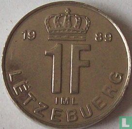 Luxembourg 1 franc 1989 - Image 1