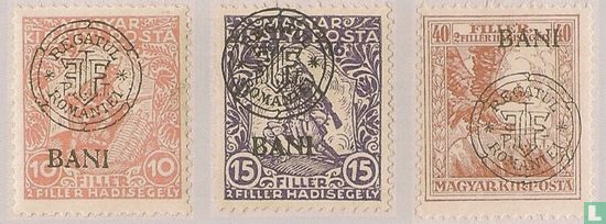 Overprint on Hungarian charity stamps of 1916-1917 (I)