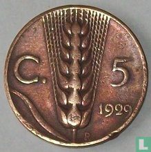 Italie 5 centesimi 1929 - Image 1