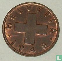 Zwitserland 1 rappen 1948 - Afbeelding 1