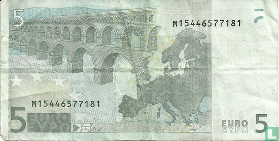 Zone Euro 5 Euro M-U-T - Image 2