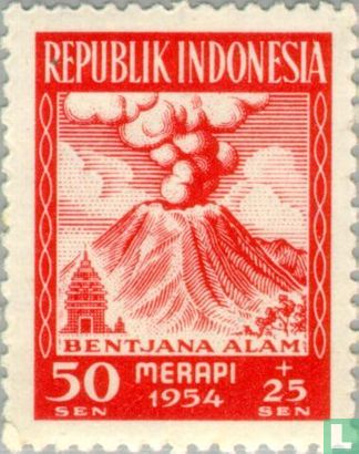 Voor slachtoffers uitbarsting vulkaan Merapi