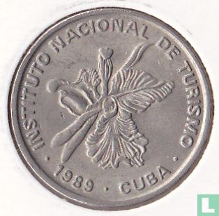 Cuba 25 convertible centavos 1989 (INTUR - koper-nikkel) - Afbeelding 1