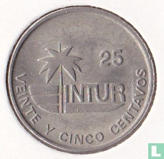 Cuba 25 convertible centavos 1989 (INTUR - koper-nikkel) - Afbeelding 2