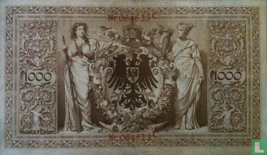 Reichsbank, 1000 Mark 1903 (S.23 - Ros.21) - Bild 2
