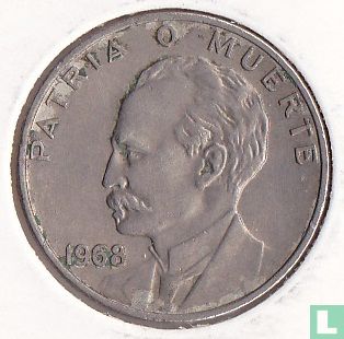 Kuba 20 Centavo 1968 - Bild 1