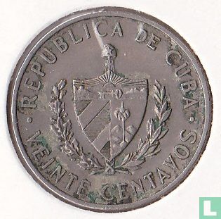 Cuba 20 centavos 1968 - Afbeelding 2