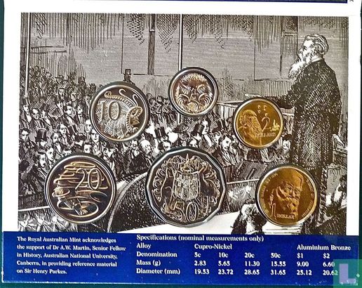 Australia mint set 1996 "Centenary of the death of Sir Henry Parkes" - Image 3
