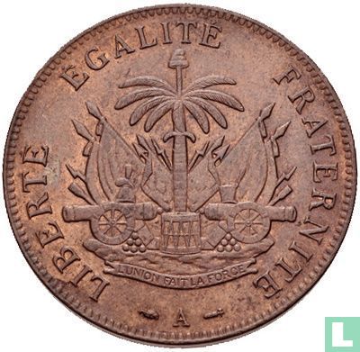 Haïti 2 centimes 1886 - Image 2