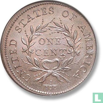 États-Unis 1 cent 1793 (Flowing hair - type 4) - Image 2