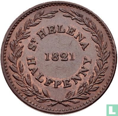 Sint-Helena ½ penny 1821 - Afbeelding 1