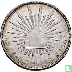 Mexico 1 peso 1900 (Go RS) - Afbeelding 1