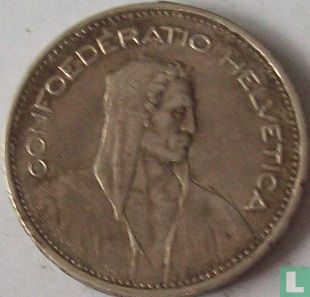 Suisse 5 francs 1939 - Image 2