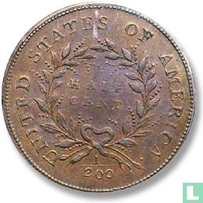 États-Unis ½ cent 1793 - Image 2