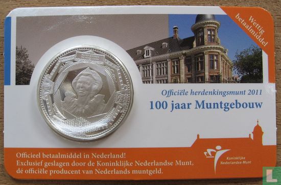 Nederland 5 euro 2011 (coincard) "100 years of the Mint Building" - Afbeelding 2