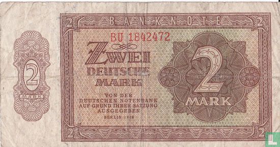DDR 2 Deutsche Mark 1948 - Bild 1
