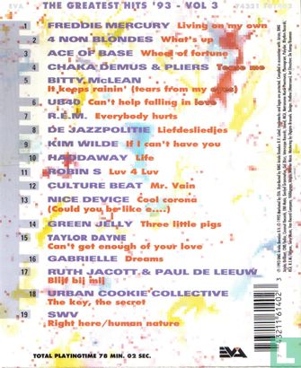 The Greatest Hits 1993 Vol.3 - Afbeelding 2