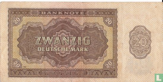 DDR 20 Deutsche Mark 1948 - Image 2
