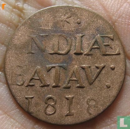 Nederlands-Indië 1 duit 1818 - Afbeelding 1