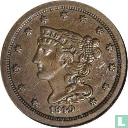 Verenigde Staten ½ cent 1849 (type 1) - Afbeelding 1