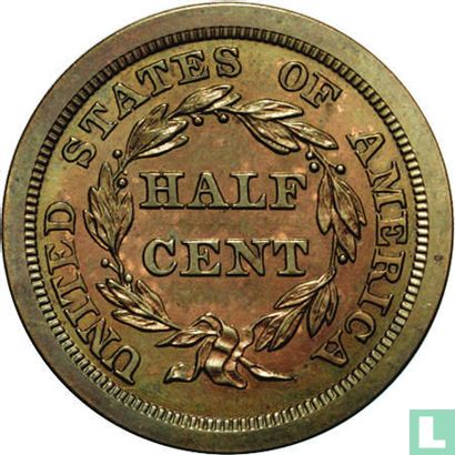 États-Unis ½ cent 1844 - Image 2