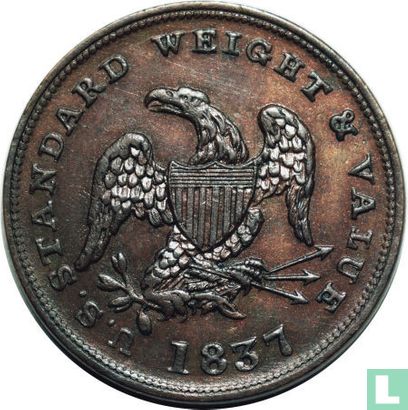 Verenigde Staten ½ cent 1837 token  - Afbeelding 1